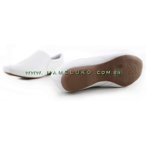 Sapato Social Salto Baixo Neftali Branco na Mameluko