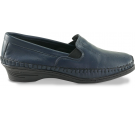 Sapato Feminino em Couro 1006 - Azul Marinho - Ultimos pares