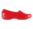 Sticky Shoe Sapato Social Antiderrapante Á Prova D'água Woman Verniz - Vermelho