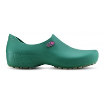 Sapato Antiderrapante Sticky Shoe Florence - Eletro Heart - Verde Escuro/Rosa