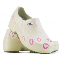 Sapato Profissional Soft Works II Estampado Mameluko Bege - Corações Rosas