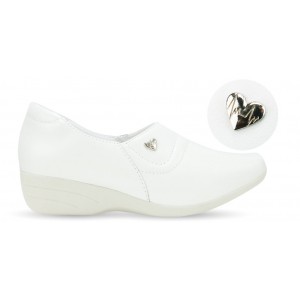 Sapato Branco Feminino Anabela 341 Branco - P na Mameluko